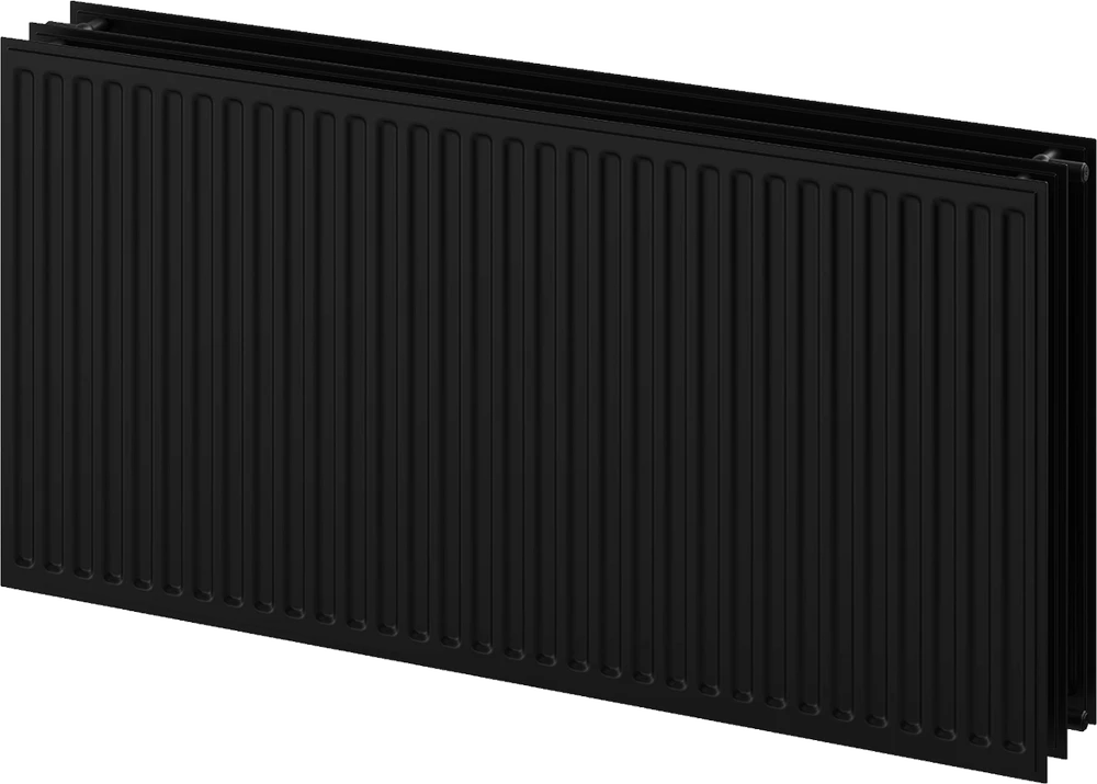 Radiatorius Mexen CH30 Hygiene, 400 x 1300 mm, 1425 W, pajungimas iš šono, juodas