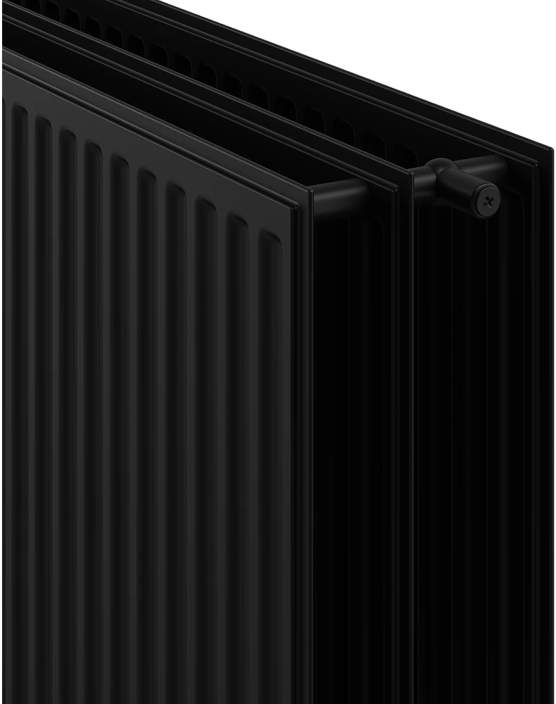 Radiatorius Mexen CH30 Hygiene, 400 x 700 mm, 767 W, pajungimas iš šono, juodas
