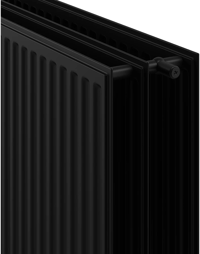 Radiatorius Mexen CH30 Hygiene, 500 x 1200 mm, 1556 W, pajungimas iš šono, juodas