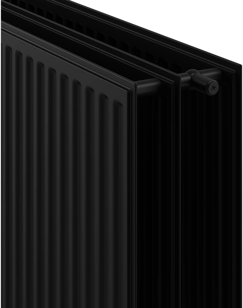 Radiatorius Mexen CH30 Hygiene, 900 x 500 mm, 1032 W, pajungimas iš šono, juodas