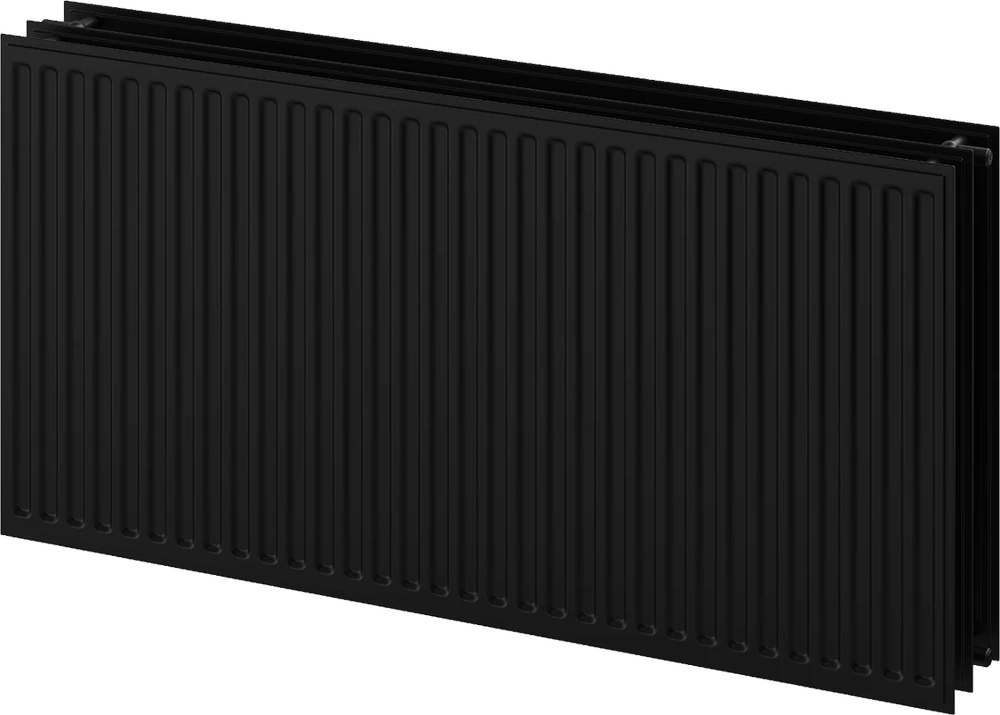 Radiatorius Mexen CH30 Hygiene, 900 x 500 mm, 1032 W, pajungimas iš šono, juodas