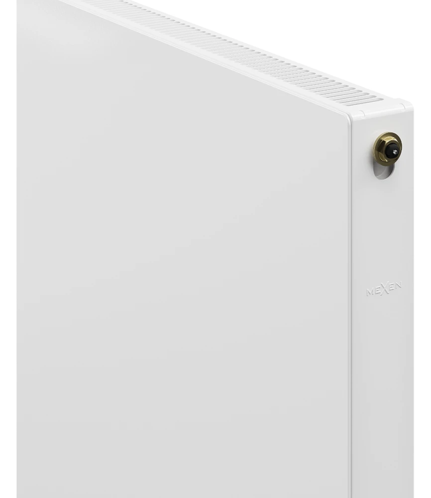 Radiatorius Mexen Flat CCF11, 500 x 1300 mm, 887 W, pajungimas iš apačios per vidurį, baltas