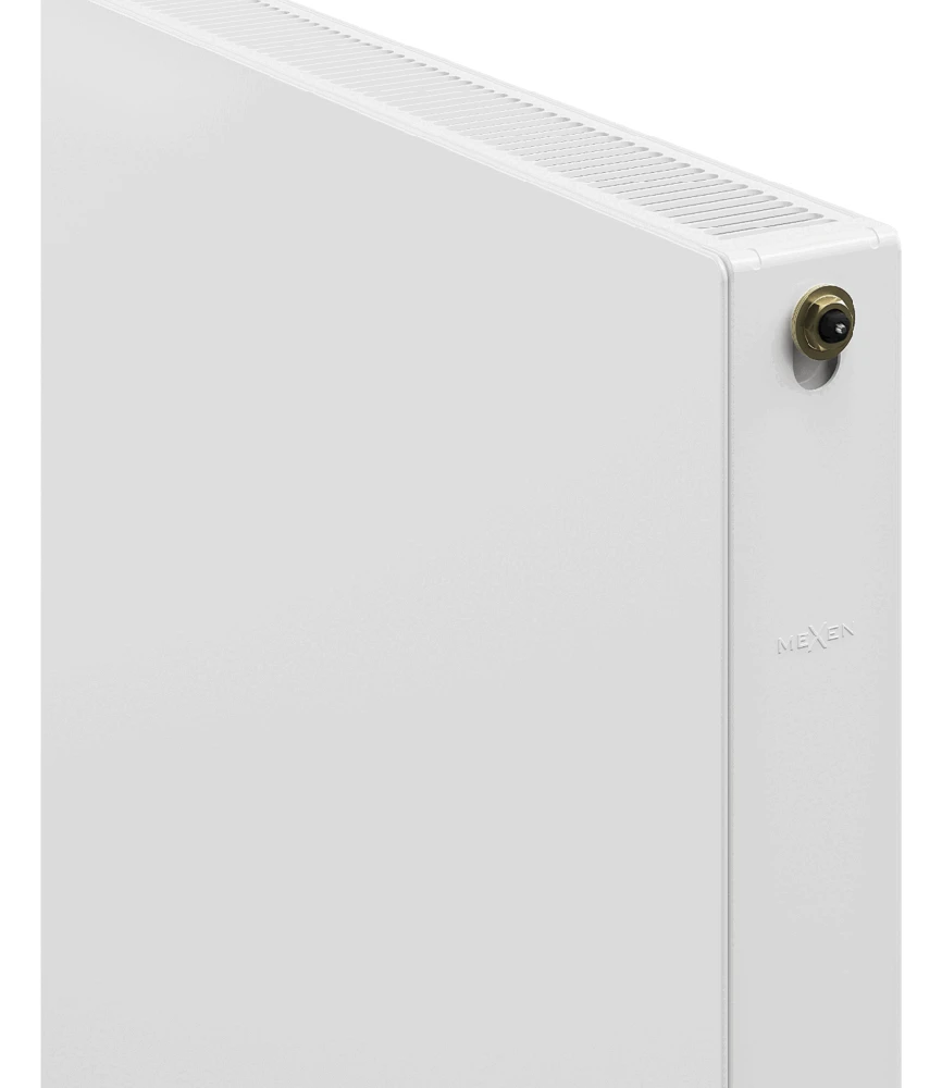 Radiatorius Mexen Flat CCF21, 500 x 1500 mm, 1512 W, pajungimas iš apačios per vidurį, baltas