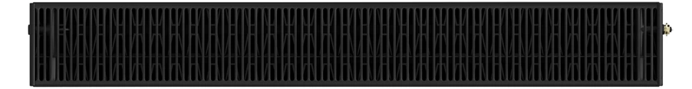 Radiatorius Mexen Flat CCF33, 600 x 1100 mm, 2421 W, pajungimas iš apačios per vidurį, juodas