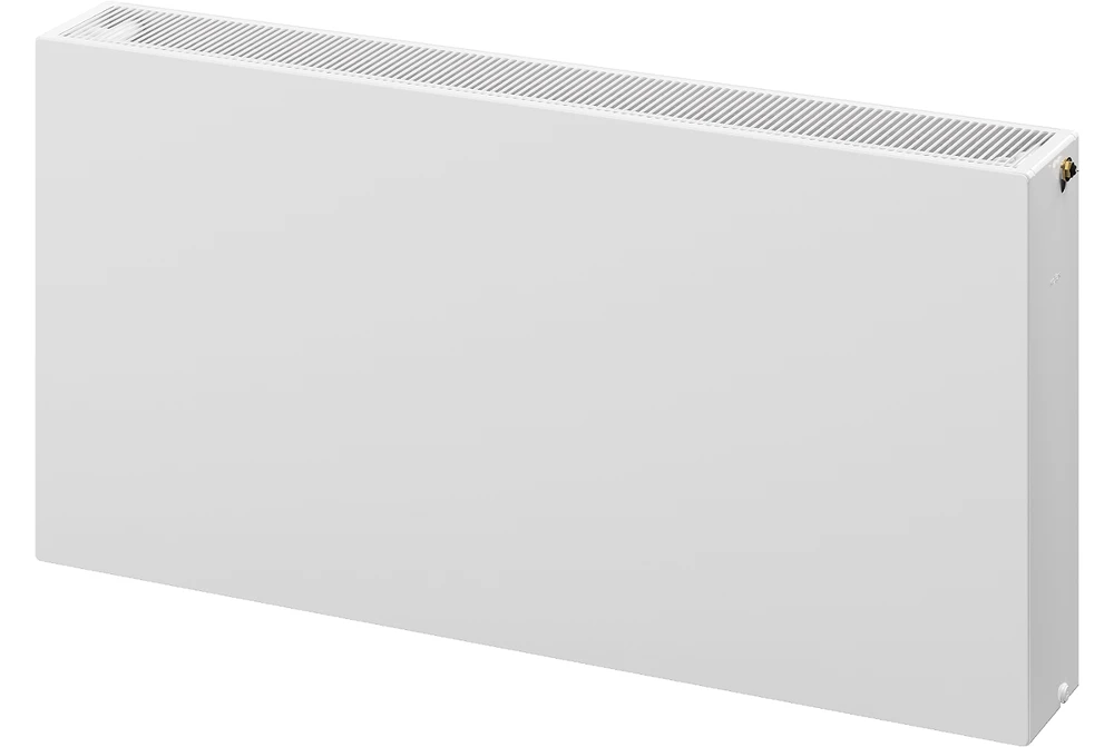 Radiatorius Mexen Flat CCF33, 600 x 1800 mm, 3961 W, pajungimas iš apačios per vidurį, baltas