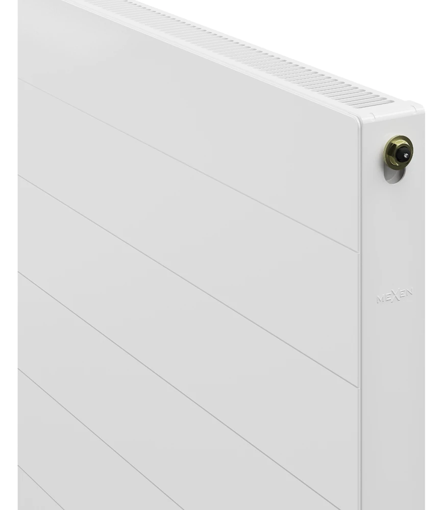 Radiatorius Mexen Line CCL11, 300 x 800 mm, 364 W, pajungimas iš apačios per vidurį, baltas