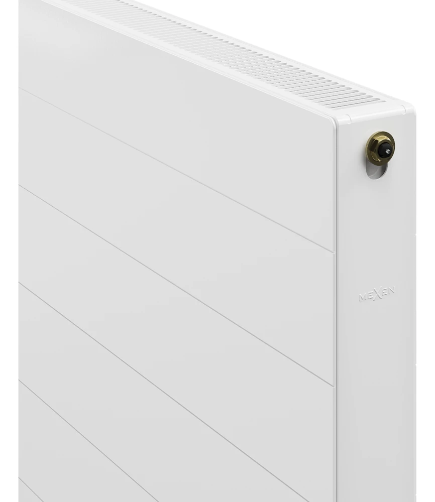 Radiatorius Mexen Line CCL21, 600 x 1600 mm, 1935 W, pajungimas iš apačios per vidurį, baltas