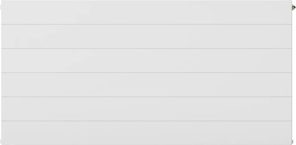 Radiatorius Mexen Line CCL22, 400 x 2000 mm, 2276 W, pajungimas iš apačios per vidurį, baltas