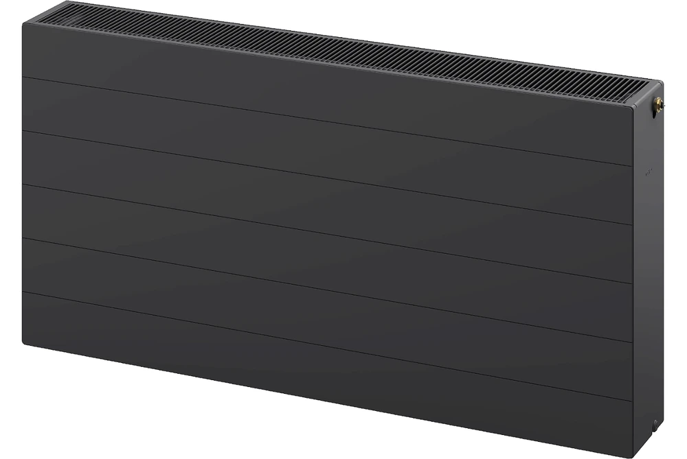Radiatorius Mexen Line CCL33, 400 x 2000 mm, 3163 W, pajungimas iš apačios per vidurį, antracitas
