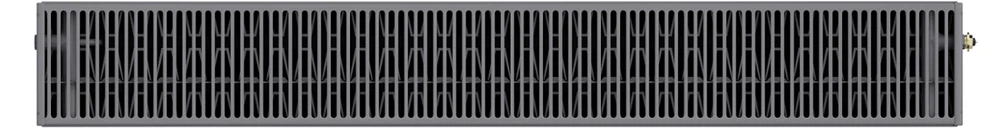 Radiatorius Mexen Line CCL33, 500 x 1800 mm, 3421 W, pajungimas iš apačios per vidurį, antracitas