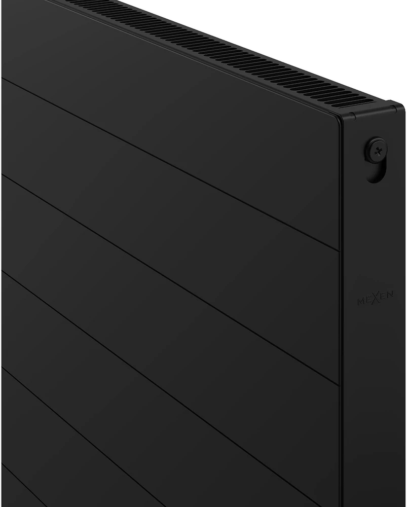 Radiatorius Mexen Line CL11, 500 x 900 mm, 614 W, šoninio pajungimo, juodas