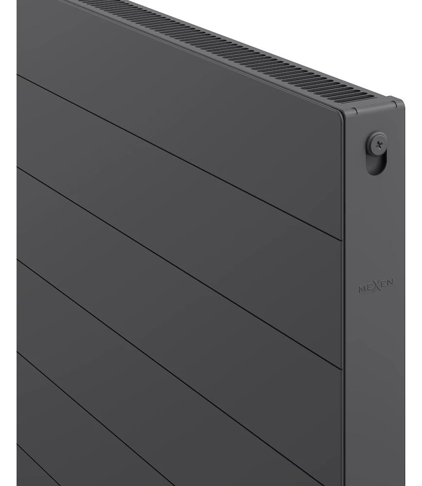 Radiatorius Mexen Line CL11, 600 x 1100 mm, 862 W, šoninio pajungimo, antracitas