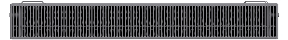 Radiatorius Mexen Line CL33, 300 x 2000 mm, 2481 W, šoninio pajungimo, antracitas