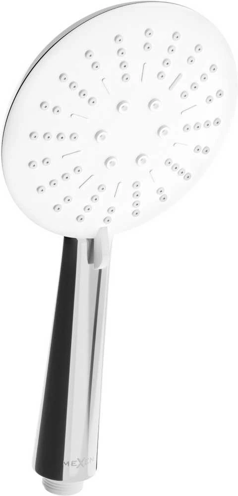 Rankinė dušo galvutė Mexen R-67, 3 funkcijos, Chrome/Baltas