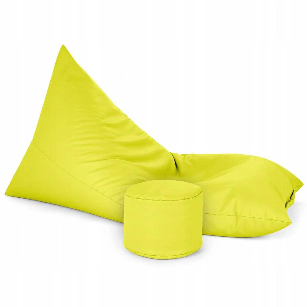 Sėdmaišis-gultas su pufu Sako XXL Oxford, lime spalvos