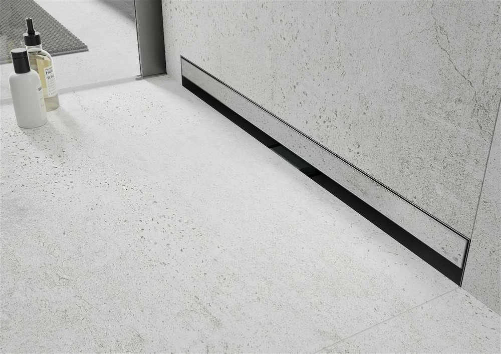 Sieninis dušo latakas Mexen Flat Wall 2in1, Chrome, 90 cm