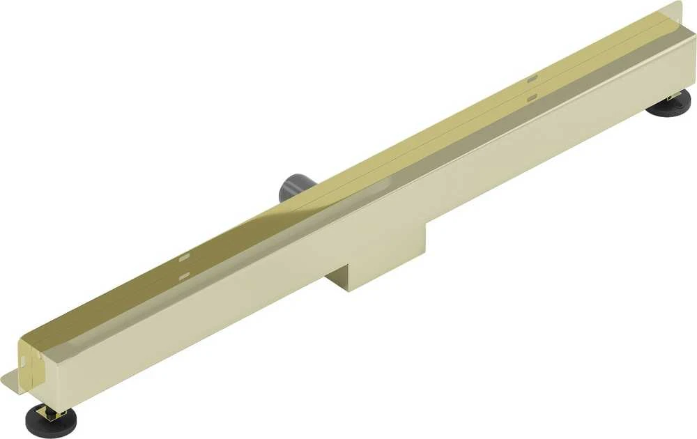 Sieninis dušo latakas Mexen Flat Wall 2in1, Gold, 110 cm