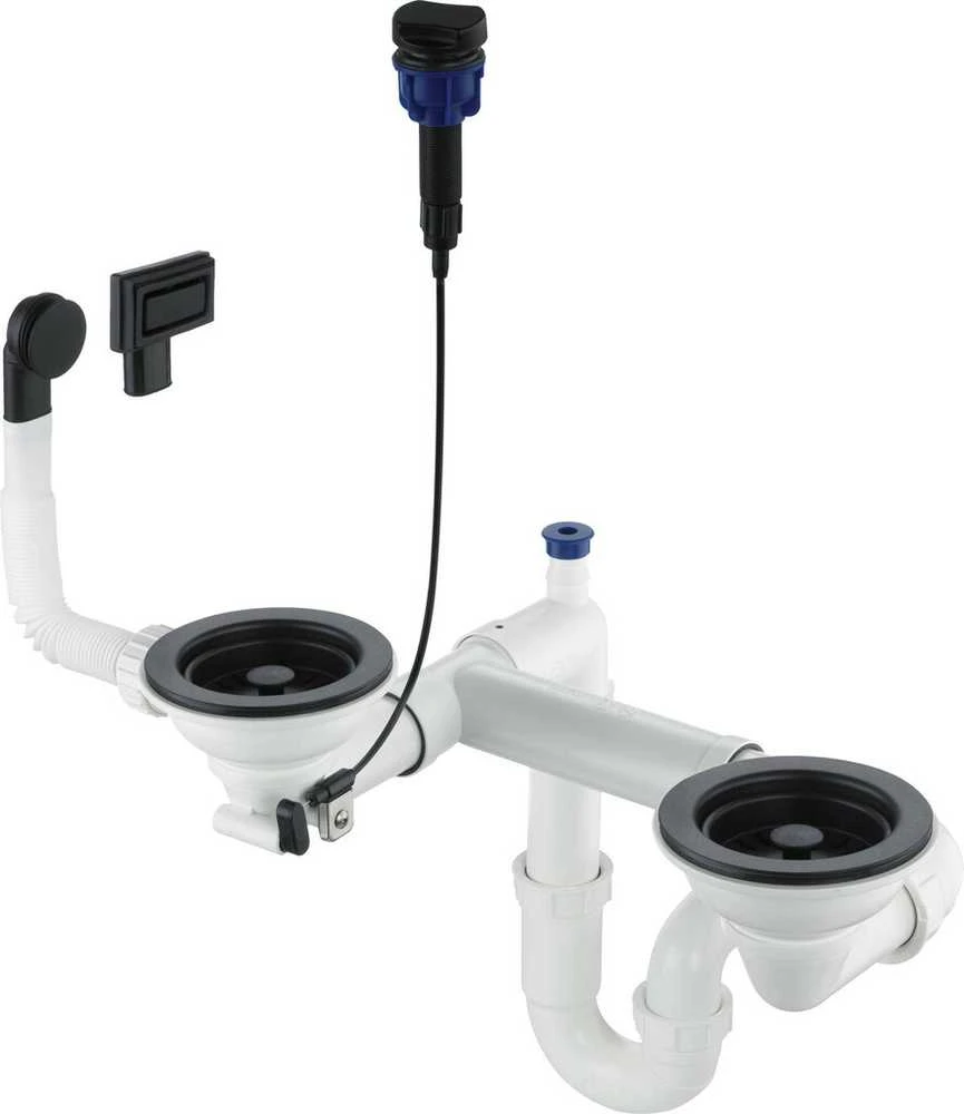 Sifonas granitinėms plautuvėms Deante Space-Saver ZXY_N973, Nero