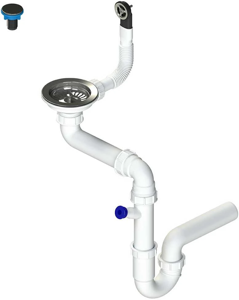 Sifonas plautuvėms Laveo OKS_223A, Steel