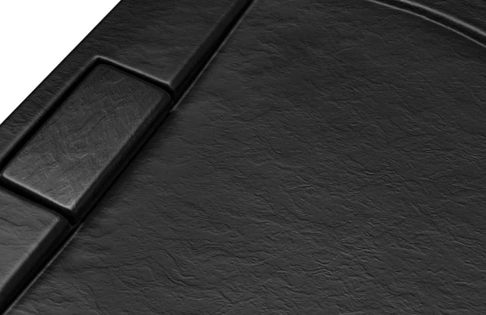 Stačiakampis dušo padėklas Besco Axim UltraSlim Stone Effect New, 100 x 80 x 4,5 cm
