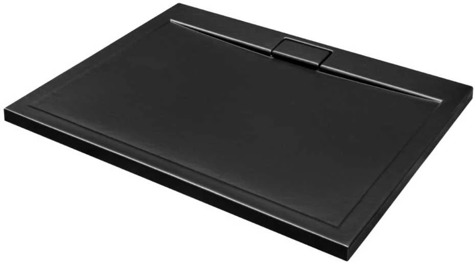 Stačiakampis dušo padėklas Besco Axim UltraSlim Stone Effect New, 100 x 80 x 4,5 cm