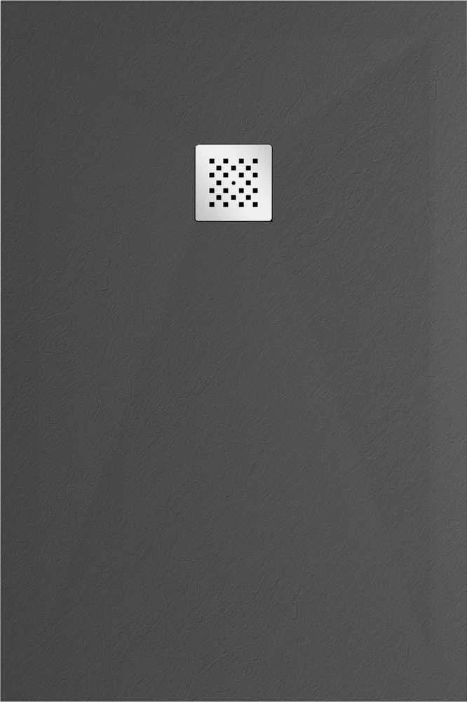 Stačiakampis dušo padėklas Mexen Stone+ su sifonu, Anthracite, 160x70 cm