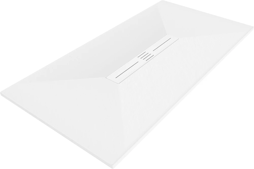 Stačiakampis dušo padėklas Mexen Toro SMC su sifonu, 150 x 90 cm, Baltas+Baltas