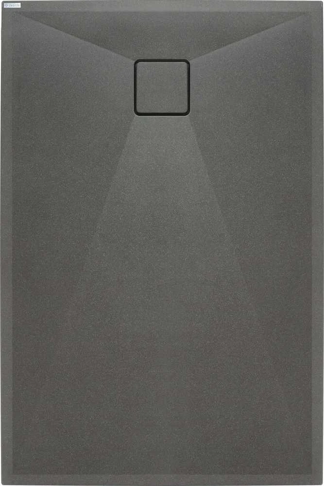 Stačiakampis granitinis dušo padėklas Deante Correo, Anthracite metallic, 140x90 cm