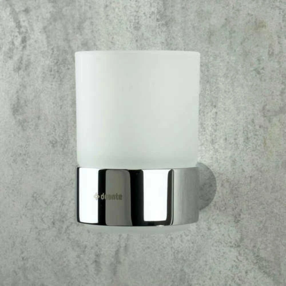 Stiklinė dantų šepetėliams Deante Round ADR_0911, Chrome