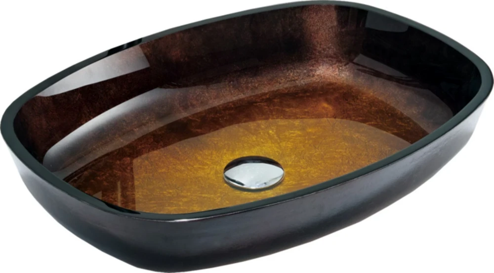 Stiklinis praustuvas Mexen Araks, Dark Gold