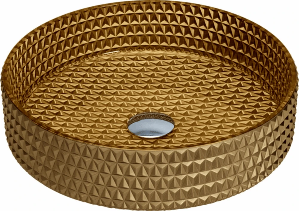 Stiklinis praustuvas Mexen Aura, Gold