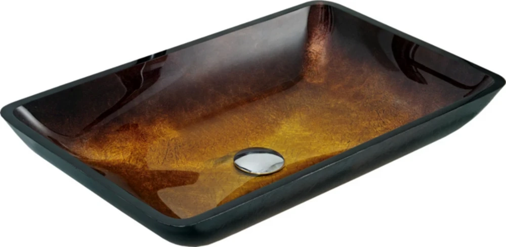 Stiklinis praustuvas Mexen Megan, Dark Gold
