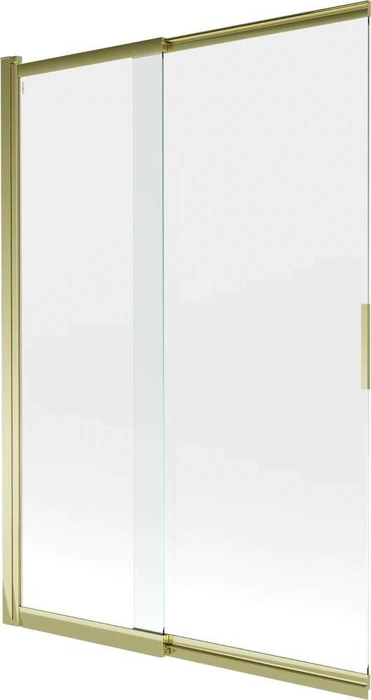 Stumdoma vonios sienelė Mexen Fox II, 120 x 150 cm, Gold/Transparent