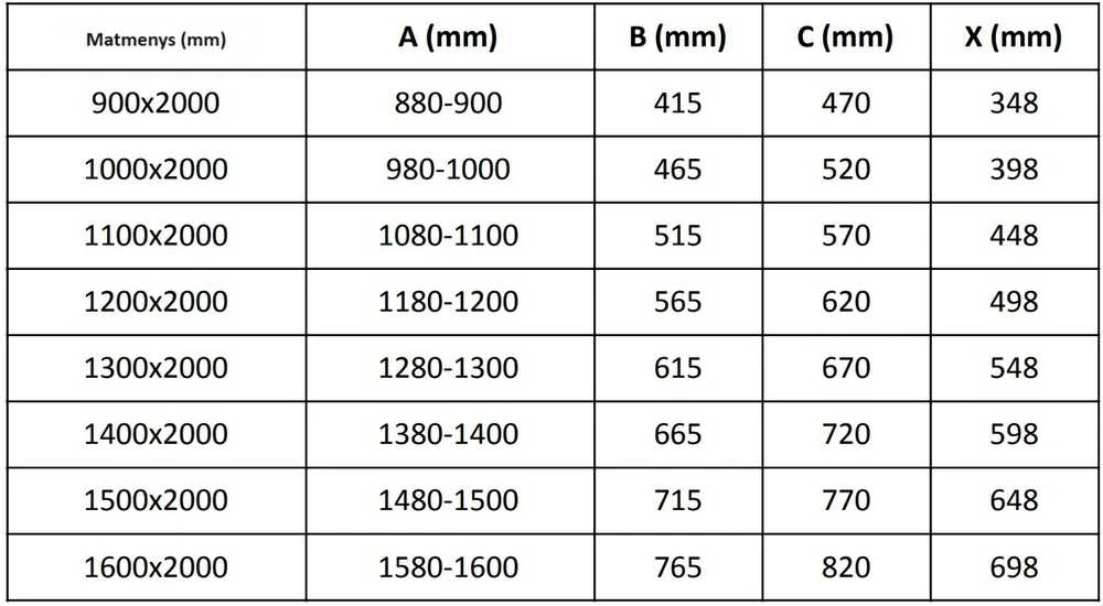Stumdomos dušo durys Mexen Velar, Baltas, 100 cm