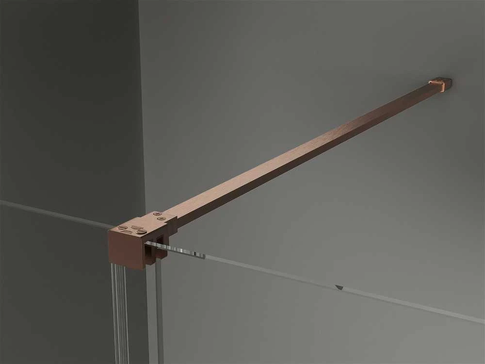 Stumdomos dušo durys Mexen Velar, Brushed copper, 120 cm