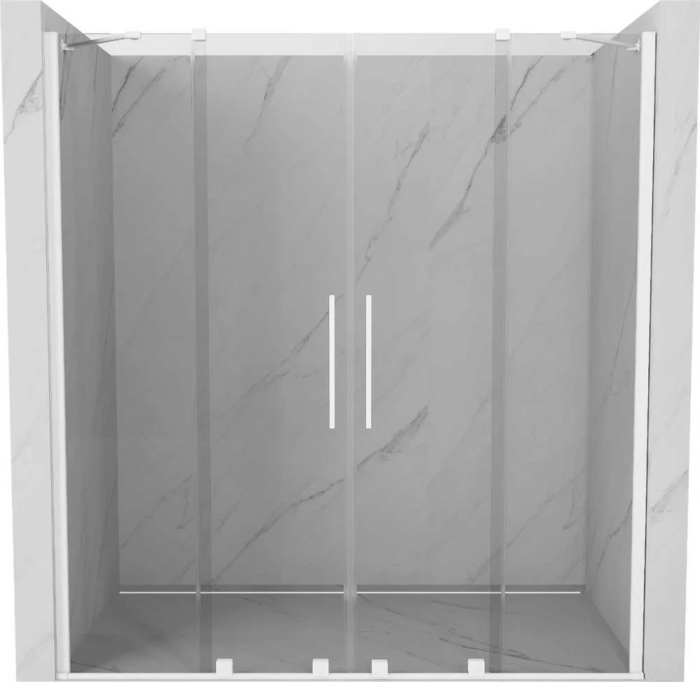 Stumdomos dušo durys Mexen Velar DUO, Baltas, 170 cm