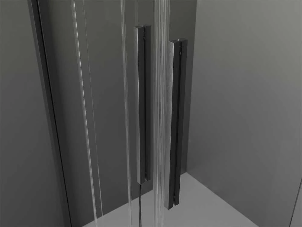 Stumdomos dušo durys Mexen Velar DUO, Brushed gun pilka, 160 cm