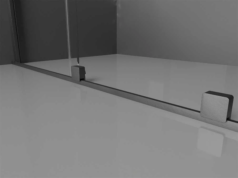 Stumdomos dušo durys Mexen Velar DUO, Brushed gun pilka, 200 cm