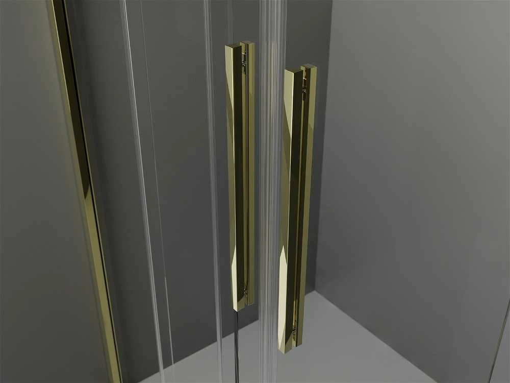 Stumdomos dušo durys Mexen Velar DUO, Gold, 200 cm