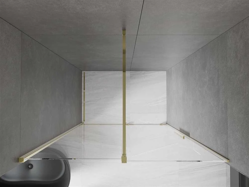 Stumdomos dušo durys Mexen Velar, Gold, 120 cm