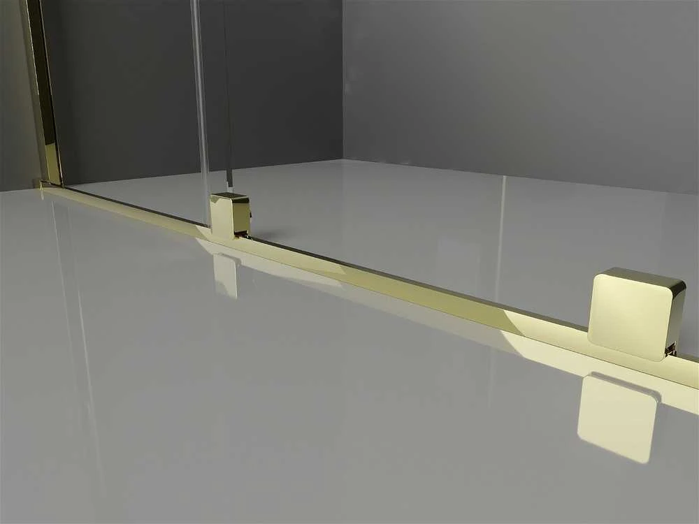Stumdomos dušo durys Mexen Velar, Gold, 140 cm