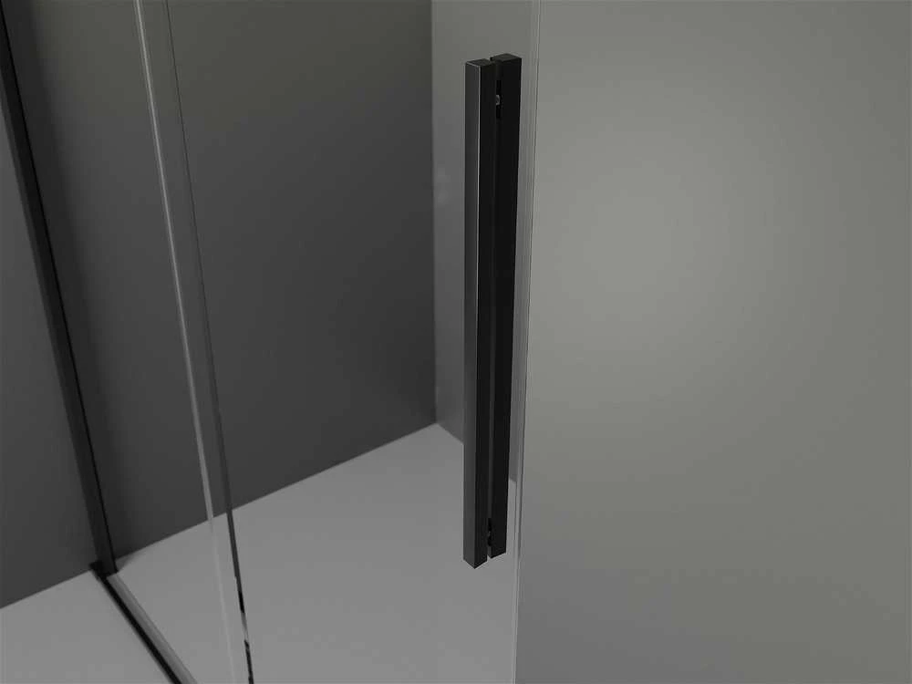 Stumdomos dušo durys Mexen Velar, Juodas, 150 cm