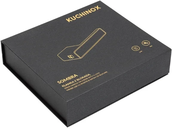 Vidaus durų rankena Kuchinox SOMBRA, KMB_900A, Juodas