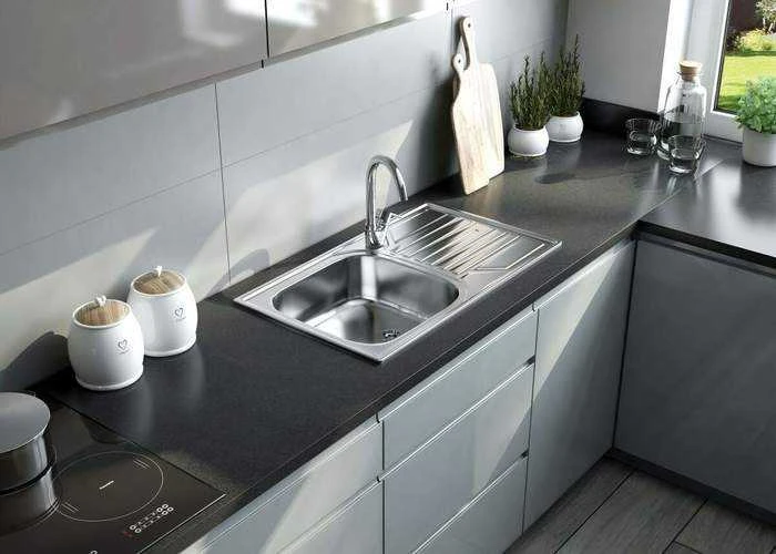 Virtuvinė plautuvė Deante Doppio ZEN 0113, satin