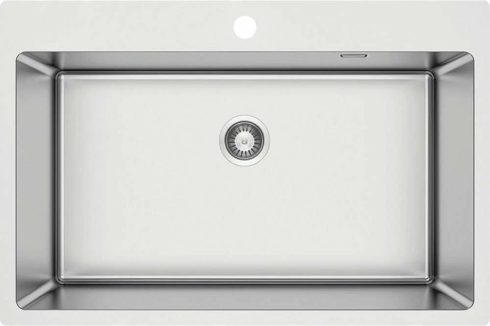 Virtuvinė plautuvė Deante Olfato ZPO_010C, Brushed steel