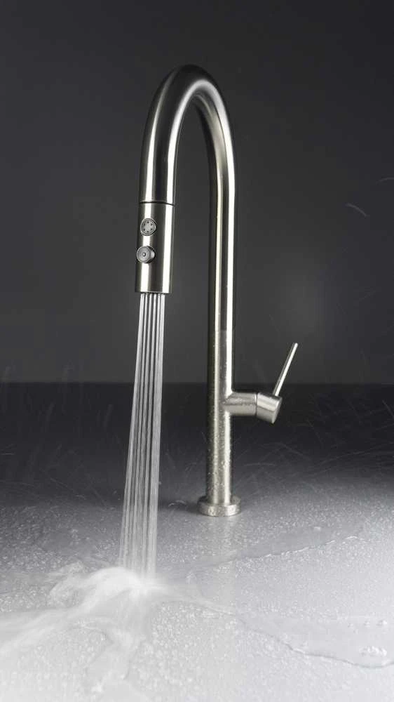 Virtuvinis maišytuvas Deante Olfato BQO_F72M, Brushed steel