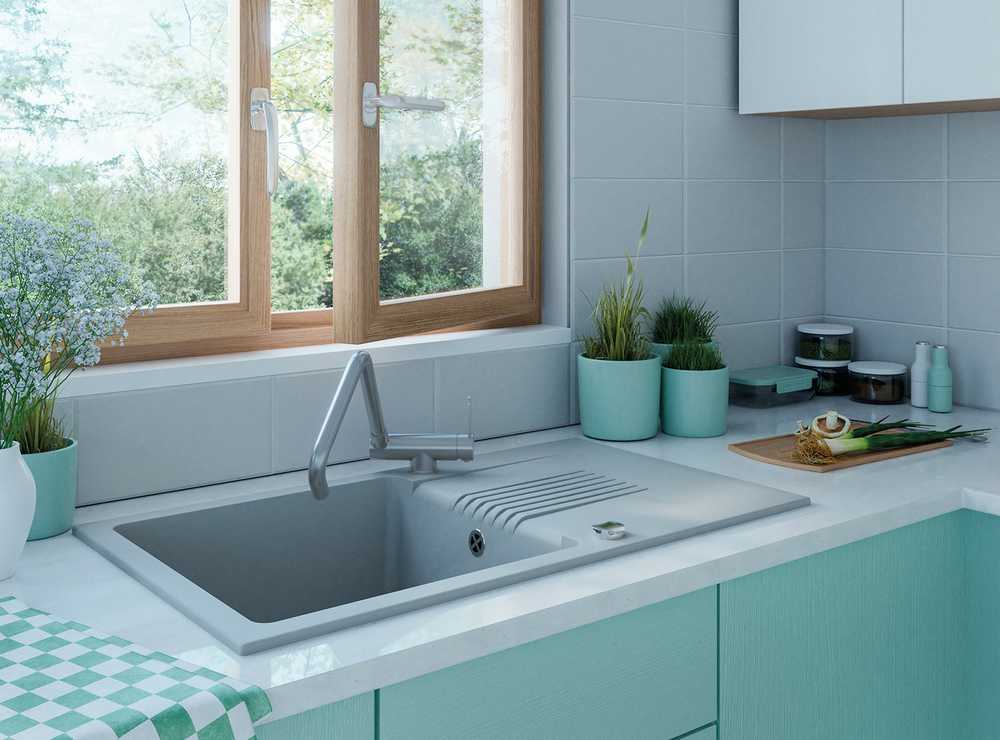 Virtuvinis maišytuvas Laveo Bona L BAB_265L, Brushed steel