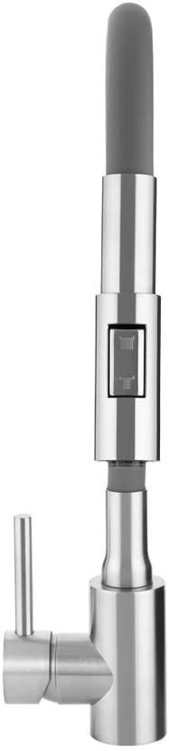 Virtuvinis maišytuvas Laveo Nila-2, BVN_962D, Brushed steel/Pilkas