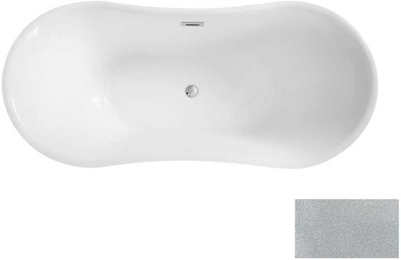 Vonia Besco Amber Glam Sidabrinis, 170 x 80 cm, su chrome sifonu