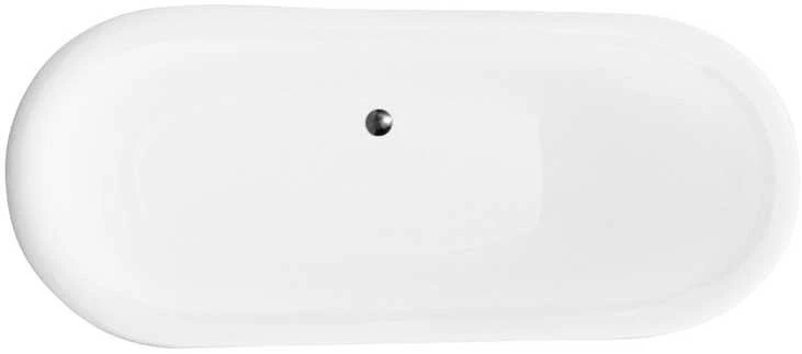Vonia Besco Amelia 190, Baltas+Chrome, su sifonu Klik-klak Chrome
